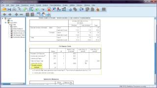 Chisquare test in SPSS  interpretation assumptions violated [upl. by Puglia]