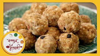 Dinkache Ladoo  Easy To Make Laddu  Recipe by Archana in Marathi  Maharashtrian Sweet [upl. by Casta258]