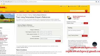 How to track DHL shippers reference number [upl. by Rama619]