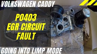 Volkswagen Caddy P0403 EGR circuit fault  Diagnosis amp Fix [upl. by Anaela900]