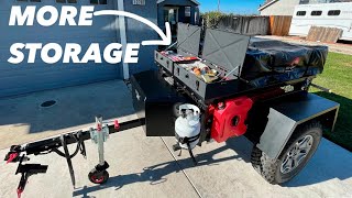 Budget Overland Trailer Build Pt6  MORE Storage  Full Size Shovel and Axe Mounts [upl. by Fremont258]