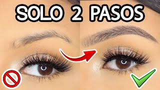 CEJAS PERFECTAS EN 2 PASOS âœ… NUEVA TÃ‰CNICA PRINCIPIANTES  AbrilDoesMakeup â™¡ [upl. by Ariet]