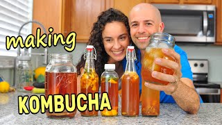 How to Make Kombucha amp Easy Secondary Fermentation Recipes [upl. by Mallissa188]