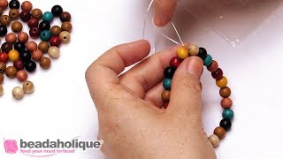 How to Secure a Stretch Cord Bracelet [upl. by Sisi]