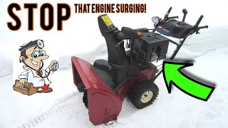 FIXING A Snowblower That Surges With Donyboy73 [upl. by Ludba]