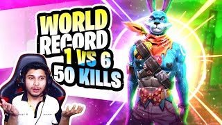 Smooth444 Viral Clip Reality  World Record 1 vs 6 50 kills 🥵 Garena Free Fire [upl. by Saleme]