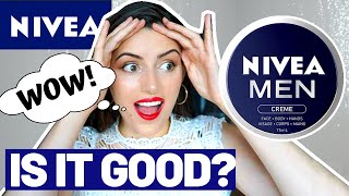 SPECIALIST testing NIVEA MEN CREAM review ingredients is it good [upl. by Airdnaxela]