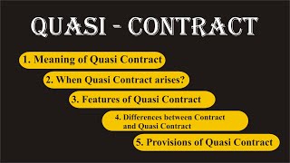 Quasi Contract  Indian Contract Act 1872  Law Guru [upl. by Nosyt]