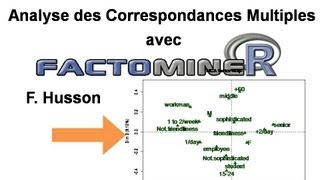 Analyse des correspondances multiples ACM ou AFCM FactoMineR [upl. by Fanestil550]