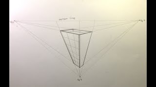 How To Draw Building in 3 Point Perspective  Birds Eye View [upl. by Ahsinal]