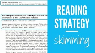 Reading Strategy Skimming [upl. by Adnopoz]