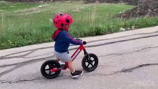 STRIDER BALANCE BIKE TODDLER PROGRESS 2 Years Old [upl. by Anitneuq900]