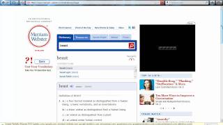 How to Use the MerriamWebster Open Dictionary [upl. by Podvin733]