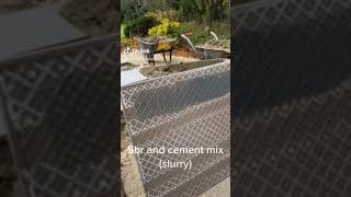 How to lay porcelain slabs with sbr [upl. by Nath]