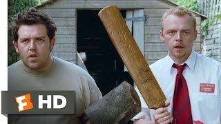 Record Toss  Shaun of the Dead 48 Movie CLIP 2004 HD [upl. by Ariew]