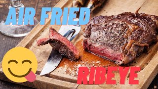 Air Fryer Ribeye Steak  Simple Steak Recipe [upl. by Elacim631]