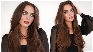 10 minute BLOWOUT with straightener  90s hair tutorial [upl. by Einaoj]