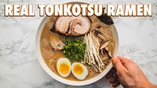 How To Make Real Tonkotsu Ramen [upl. by Kellsie885]