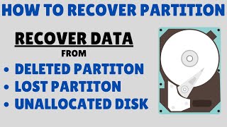 How to Recover Partition  Recover Lost Data from Unallocated Hard Drive Partition [upl. by Aitas795]