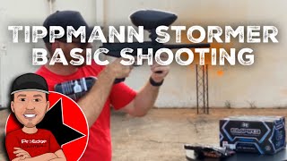 Shooting Tippmann Stormer Basic  Pro Edge Paintball [upl. by Chappell]