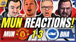 6 MAN UNITED FANS LIVID🤬REACTION TO MAN UNITED 13 BRIGHTON  PREMIER LEAGUE FAN REACTIONS [upl. by Elohcin]