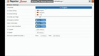 RepetierServer Touchscreen Interface [upl. by Eycats961]