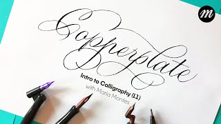 Introduction to Copperplate Calligraphy for Beginners Part 1 [upl. by Niad]