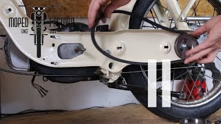 Piaggio Ciao Mofa 1978 Restauration pt 11  Zusammenbauen III  Moped Factory [upl. by Enyawd]