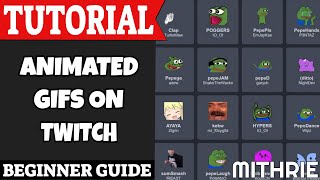 Enable Animated GIF Emotes on Twitch Tutorial Guide Beginner [upl. by Boyden]