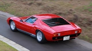 Lamborghini Miura P400 SV Loud Exhaust Sound [upl. by Isbella]