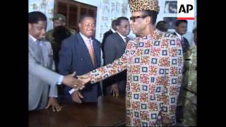 ZAIRE PRESIDENT MOBUTU TRIES TO ESTABLISH A CRISIS GOVERNMENT [upl. by Spike]