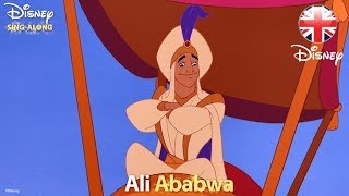 DISNEY SINGALONGS  Prince Ali  Aladdin Lyric Video  Official Disney UK [upl. by Mannos]