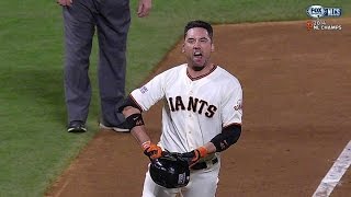 2014 NLCS Gm5 Ishikawa sends Giants to World Series with homer [upl. by Cummins318]