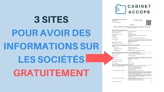 INFO SOCIÉTÉ  3 sites GRATUITS pour les obtenir 2020  France [upl. by Belda475]