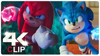 Knuckles Vs Sonic  Fight Scene  SONIC THE HEDGEHOG 2 NEW 2022 Movie CLIP 4K [upl. by Jowett]