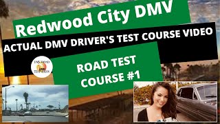 ACTUAL TEST ROUTE Redwood City 2024 DMV Drivers Test Route 1 Behind The Wheel License Exam [upl. by Orten730]