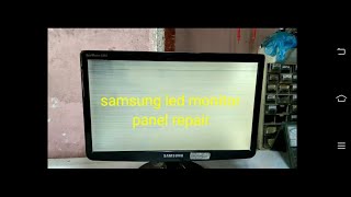 Samsung led monitor white screenpanel repair [upl. by Alicsirp]