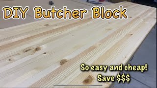 Easy DIY Butcher Block [upl. by Neicul]