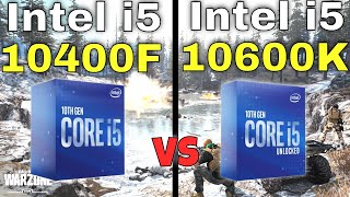 Intel i5 10400F vs i5 10600K 👌Gaming Benchmarks with an RTX 2070 in 8 Games [upl. by Llirpa]