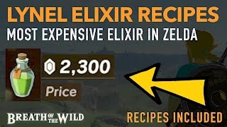 How to Cook EXPENSIVE Lynel Elixir Recipes  HIGHLY PROFITABLE  Zelda Breath of the Wild [upl. by Ariel316]