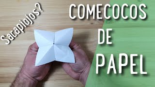 COMO HACER UN COMECOCOS SACAPIOJOS DE PAPEL [upl. by Wakerly]