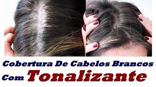 Cobertura De Cabelos Brancos Com Tonalizante [upl. by Huan]