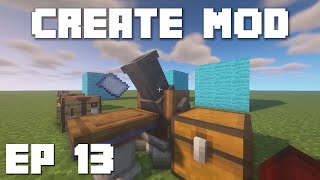 Minecraft Create Mod Tutorial  How to Use Schematics and Schematicannon Ep 13 [upl. by Assiralc]