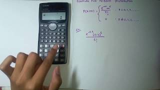 How To Solve Poisson Distribution Using Calculator fx991MS  Mathematics 3 [upl. by Ellehcer889]