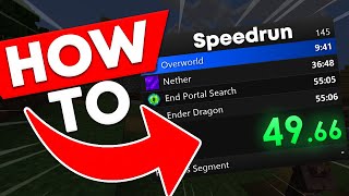 How to setup SPEEDRUN TIMER Livesplit Tutorial [upl. by Danette757]