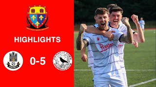 Caerleon 05 Cwmbrân Town  Gwent FA Senior cup  Quarter final highlights [upl. by Pappano]