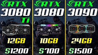 RTX 3080 Ti vs RTX 3080 vs RTX 3090 [upl. by Innek]