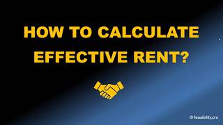 Calculating Effective Rent in Excel [upl. by Aiyekal]