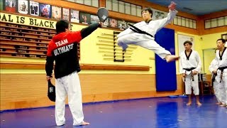 Taekwondo 360 540 600 720 Demonstration amp back flips [upl. by Cummine2]