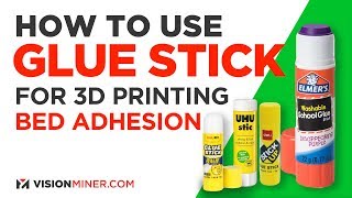 How To Use Glue Stick for 3D Printer Bed Adhesion [upl. by Sahc601]